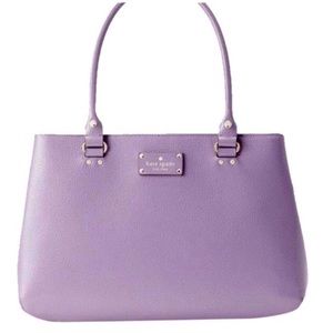 Kate Spade Elena Wellesley Lilac Leather Satchel